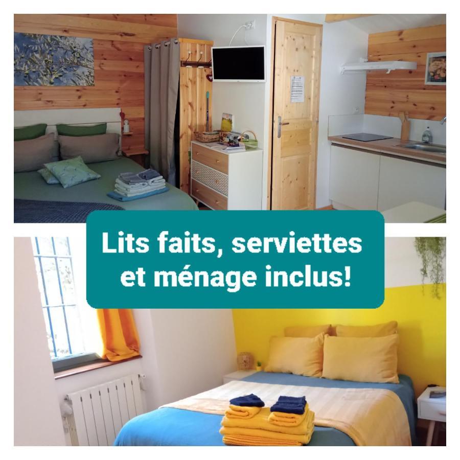 Chalet "Le Petit Olivier" Gites Appart 'Hotel L'Echappee Belle D'Aubenas Logement 2 Sur 3 Bagian luar foto
